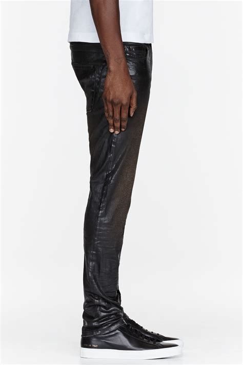 Levis lvc 501z xx big e selvedge denim jeans size 32 hidden rivets 501. Diesel Black Gold Black Wet Look Coated Jeans for Men - Lyst