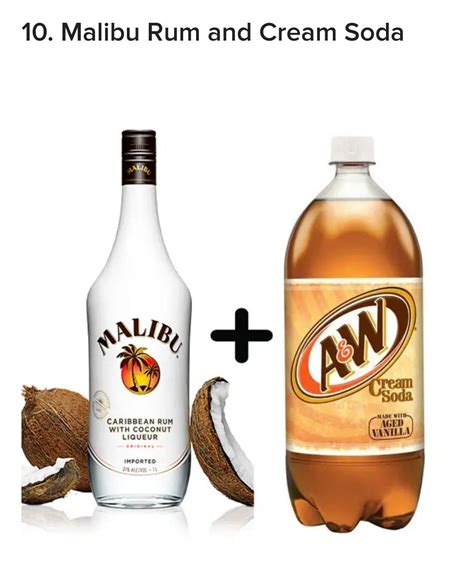 Add equal parts of malibu rum, cranberry juice and pineapple juice and stir. Coco and Cream in 2020 | Malibu rum, Cream soda, Coconut rum