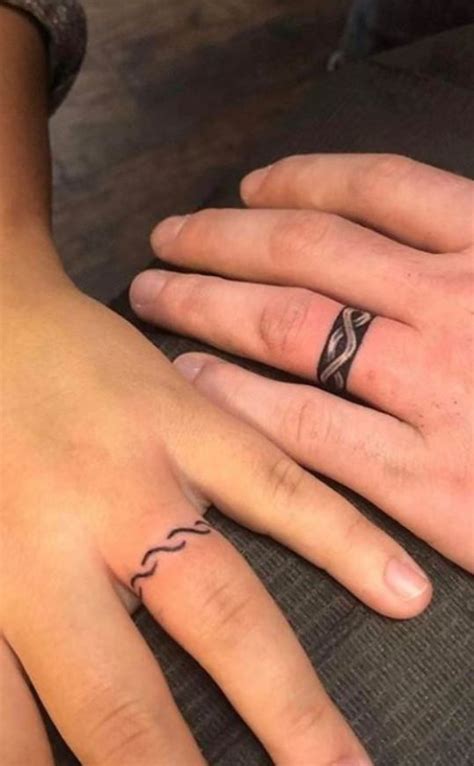 I have seen a lot of art on the internet that was not even drawn to be made into a tattoo in the first. 100 Unique Wedding Ring Tattoos You'll Need to See ...