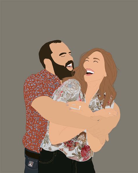 Custom Couple Portraits | holly in 2020 | Personalized art gifts ...