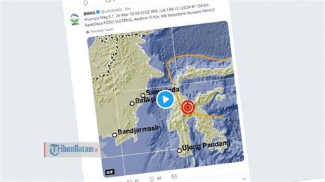 Terima kasih telah membaca kompas.com. Minggu (24/3/19) Jam 08.32 WIB Gempa 5.7 SR Guncang Poso, Berikut Info BMKG