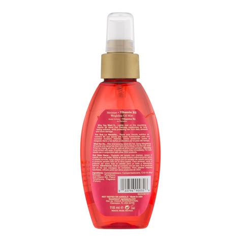 Shop the top 25 most popular 1 at the best prices! Order OGX Moisture + Vitamin B5 Weightless Hair Oil Mist ...