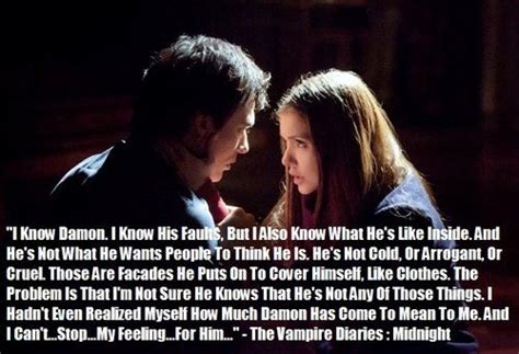 Why don't you just date her and put us all out of our misery? I ADORE Damon and Elena's love | Vampire diaries damon ...