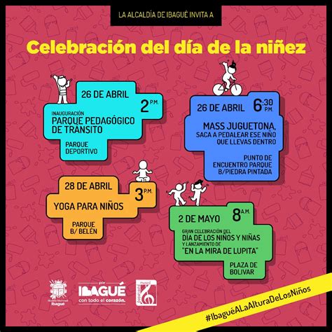 Quiero agradecerles por su compromiso con la niñez. Conozca las actividades programadas para celebrar el día ...