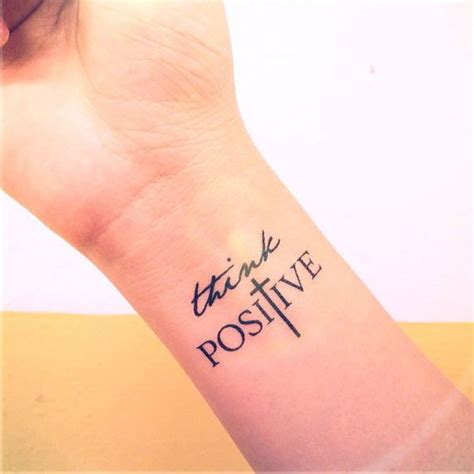 It is time to think positive. 15 Best Inspirational Tattoos Design Ideas | Styles At Life
