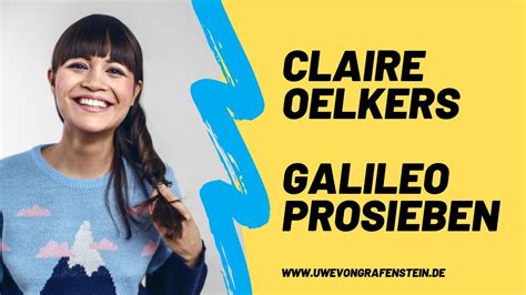 » jetzt exemplar zum vorzugspreis sichern. Claire Oelkers - Galileo Moderatorin bei ProSieben, Schauspielerin & Sängerin // Uwe von ...