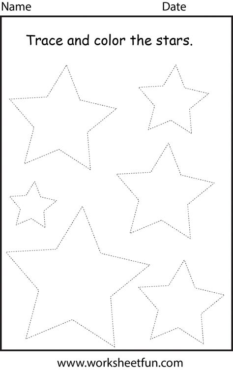 Flower and leaf applique pattern in small, medium, and large size 2. Star Pattern To Trace Worksheets | Worksheet Hero