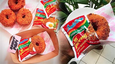 1 bks indomie goreng, 1 butir telor ayam, minyak utk menggoreng. Setelah Es Kepal Milo, Viral Indomie Donat Goreng dari ...