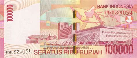 1 indonesian rupiah = 0.0053 russian rouble. Banknote Index - Indonesia 100000 Rupiah: P146b