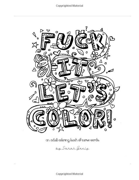 5 out of 5 stars. Fuck it Let's Color: An adult coloring from Amazon | Swear ...