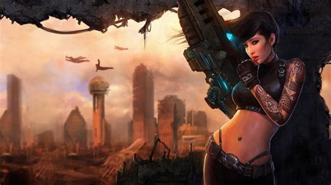 You will definitely choose from a huge number of pictures that option that will suit you exactly! artwork, Women, City, Futuristic, Concept Art, Fantasy Art, War Wallpapers HD / Desktop and ...