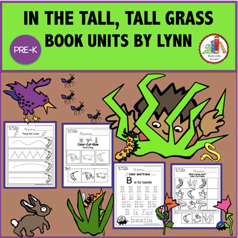 This book starts with in the tall, tall grass then each page gives sound words and a new critter. IN THE TALL, TALL GRASS BOOK UNIT ~ Book Units by Lynn