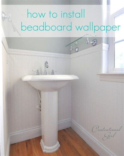 Find great deals on ebay for beadboard wallpaper. Half bath makeover | Beadboard wallpaper, How to install ...