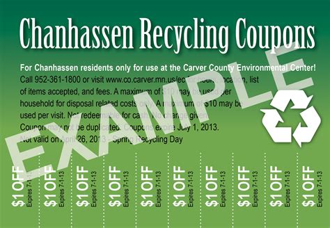 After you click on one of the map pins you will be given more information on the aluminum recycling located near you, including the address, how many stars they have, directions from your location and a save button. Recycling Coupons | Chanhassen, MN - Official Website