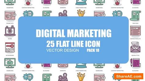 Bright, positive, fun and fresh looking promo for. Videohive Digital Marketing - Flat Animation Icons » free ...