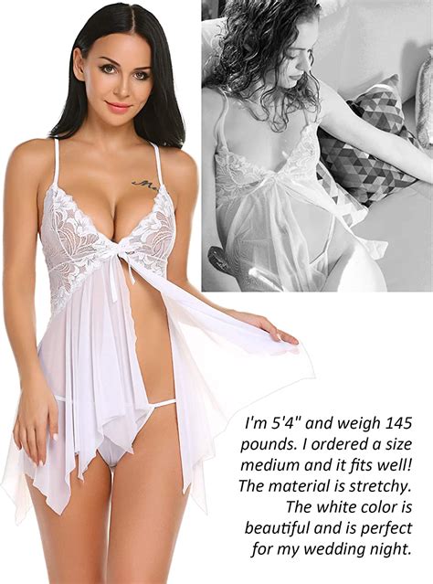 Maybe you would like to learn more about one of these? Avidlove Women Lingerie Lace Babydoll V Neck Sleepwear ...