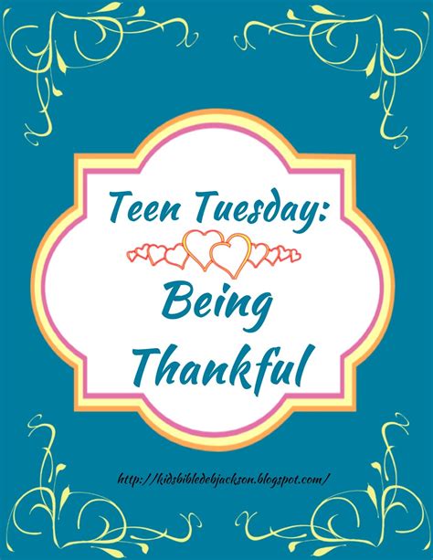 Casual tuesday is a song from the episode titans go casual. Bible Fun For Kids: Teen Tuesday: Being Thankful