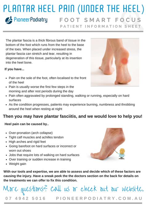 Click here for a pdf handout on the plantar fascia specific stretching programme. Pioneer Podiatry - Portal Heel Pain