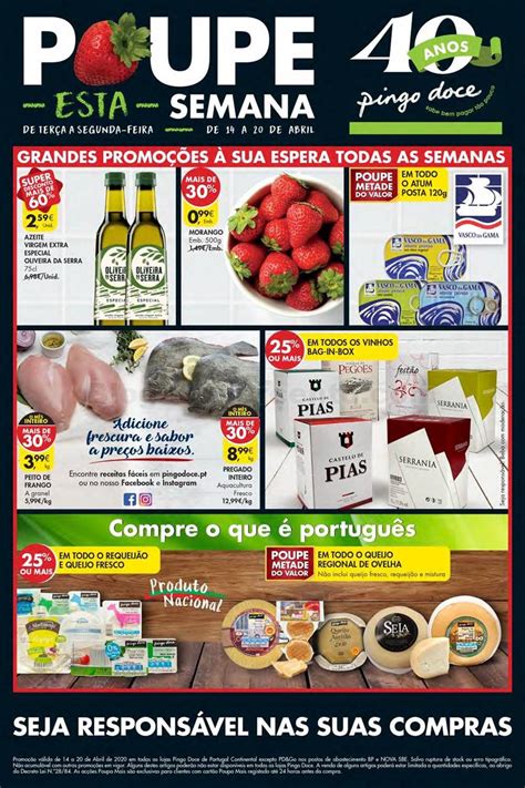 Horário de funcionamento, contato e mais. Antevisão Folheto PINGO DOCE Promoções de 14 a 20 abril ...