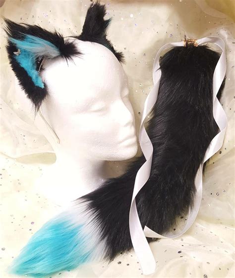 Cat costume, cat ears, cat tail, realistic, halloween,choker, cat choker,lolita, harajuku, fairy kei, japanese fashion, anime, cosplay, furries. Create Your Own Cat Tail and Ear Set, Neko, kawaii ...