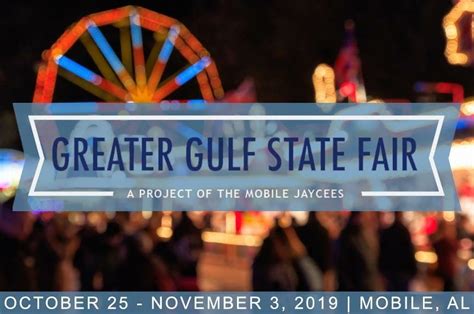 Advance online ticket sales had not been as strong as in 2019, she said, but the numbers were higher than in 2015, 2016, 2017 and 2018. Greater Gulf State Fair 2019 - Alabama's Largest State Fair