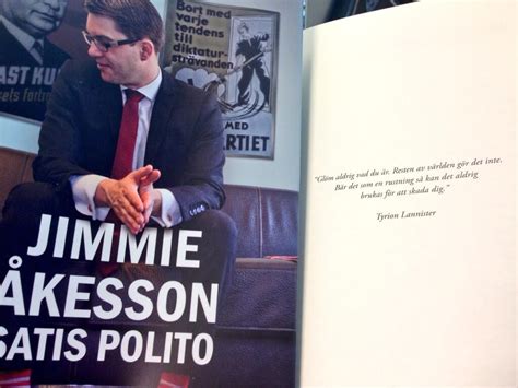 From wikimedia commons, the free media repository. Jimmie Åkesson citerar Tyrion Lannister i sin nya bok ...
