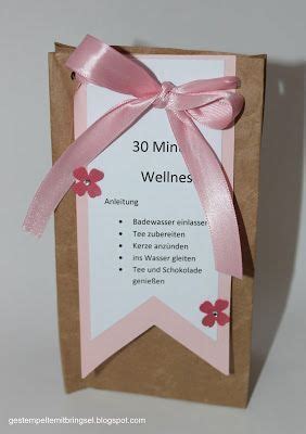 30 min wellness aus der tute wellness geschenke 15 minuten weihnachten vorlage geburtstag geschenke selber machen. Gestempelte Mitbringsel: 30 Minuten Wellness in der Tüte ...