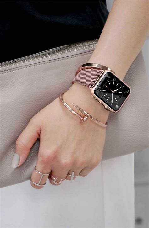 Shop the latest apple watch bands and change up your look. Casetify Mesh Apple Watch Strap, 38mm | Apple watch fashion, Rose gold apple watch, Apple watch ...
