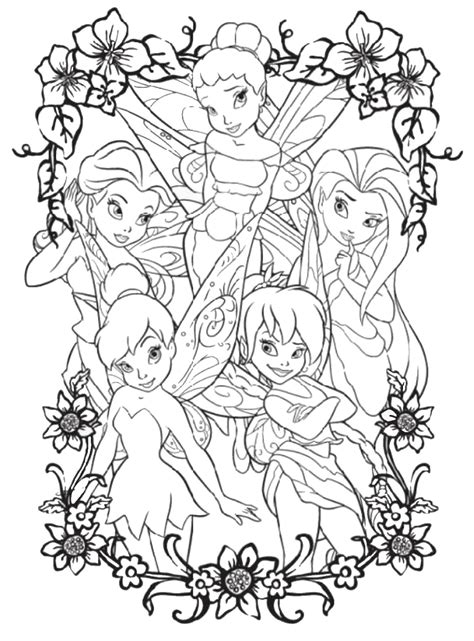 Belle coloring page from beauty and the beast category. Tinkerbell Coloring Pages