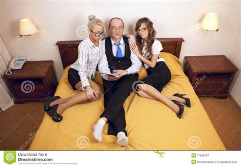 Berikut ini sinopsis film secret in bed with my boss. Boss With Secretaris On New Year S Night Stock Image ...