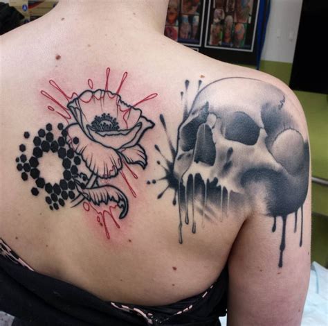 There's three distinct walkable centers, historic districts, numerous parks and attractions, and over 17 miles of coastline to explore. Polka Trash Tattoo of a Skull and Poppy Flower by Tattoo ...