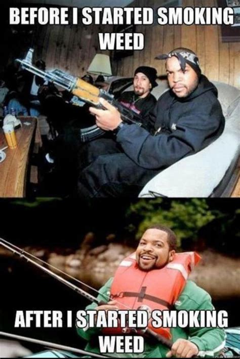 Maybe you would like to learn more about one of these? Ice Cube Before & After Smoking Weed - Weed Memes