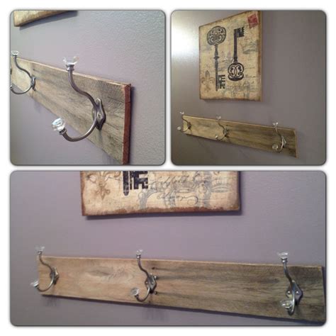 Eight ideas with bathroom towel hooks. New bathroom towel hook made from old pallet. Super easy ...