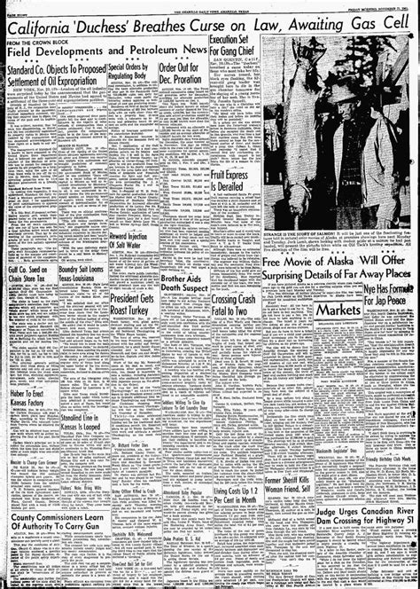 Novembra 1941)2 prezývaný vojvodkyňa, bola prvou ženou popravenou štátom. Newspaper article about the "Duchess"--Juanita Spinelli ...