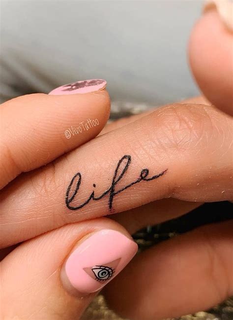 That's because small body art today seems more elegant than oversized pieces or full tattoo ideas for women. 45 Meaningful Tiny Finger Tattoo Ideas Every Woman Eager ...