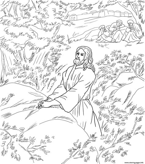 Download Jesus Praying Coloring Page at GetColorings.com | Free ...