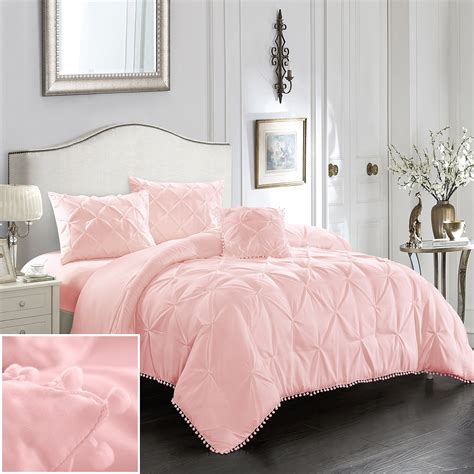 Get the best deal for pink twin comforters sets from the largest online selection at ebay.com. EVOLIVE 3pc Set Pinch Pleat/Kiss Pleat, Pintuck Down ...