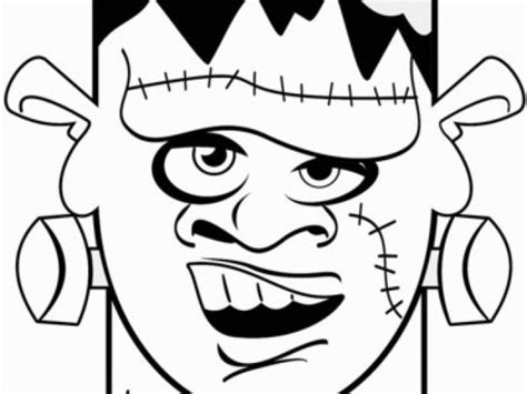 Frankenstein head coloring page woo jr kids activities. Frankenstein Drawing | Free download on ClipArtMag