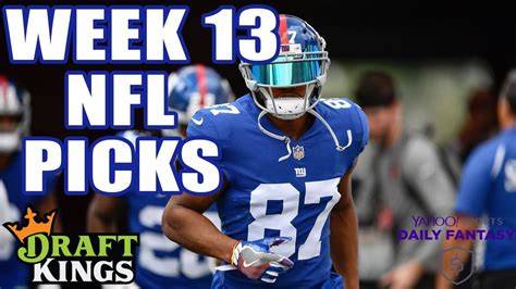 Which team is the favorite for the no. DRAFTKINGS & YAHOO NFL WEEK 13 PICKS | FINAL THOUGHTS ...