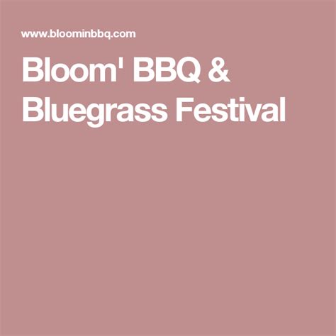 It was a jam packed weekend downtown sevierville with history walks, 'chalk walk art,' cooking competitions, bluegrass music, and lots of food. Bloom' BBQ & Bluegrass Festival | Festival, Bluegrass, Bbq