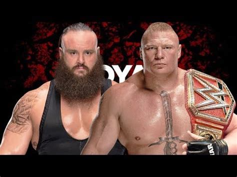 An angry strowman reacted by tipping the limousine over, so. WWE Royal Rumble 2019 - Brock Lesnar vs Braun Strowman ...