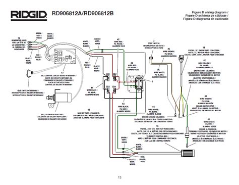 Air conditioning, induction cooktop, electric. RIDGID Generator Wiring Diagram 2 for RD906812A, RD906812B