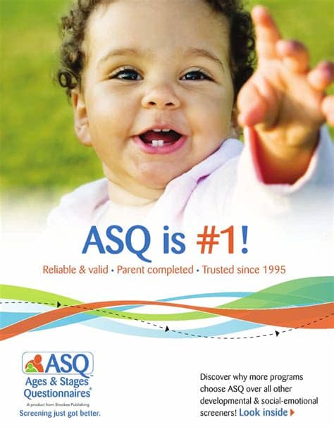 They were partially administered through aps parents filling out the questions and through parent. ASQ Brochure by Brookes Publishing Co. - Issuu