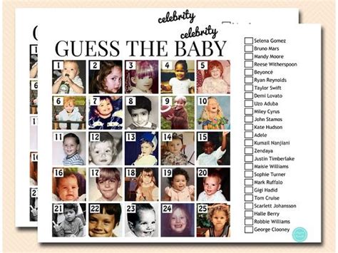 Baby shower celebrity baby names. Guess the Celebrity Baby Name Game | Printabell | Baby ...