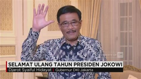 Selamat ulang tahun, bapak presiden @jokowi, semoga bapak selalu sehat, panjang umur, dan sukses selalu memimpin bangsa indonesia. Djarot: 'Semoga Pak Jokowi Tetap Langsing & Gesit' - Ulang ...