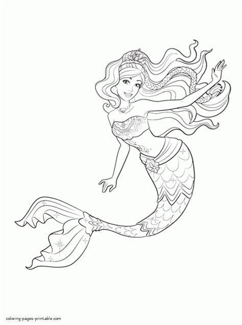 Ariel coloring pages to print. Barbie in a Mermaid Tale coloring pages for free 6 ...