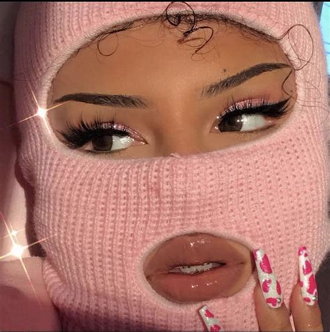 Shop unique ski slump god face masks designed and sold by independent artists. Gangster Girl Baddie Pink Ski Mask Aesthetic - 2021