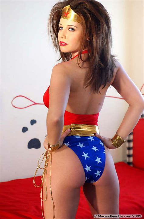 A female person, usually an adult; Cosplay: Wonder Woman