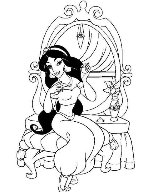 Get your free printable princess coloring pages at allkidsnetwork.com. Free Printable Jasmine Coloring Pages For Kids - Best ...
