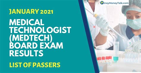 For your convenience we provide dphe exam result. (Jan 2021) MedTech RESULTS: Medical Technologist Board Exam Passers » Pinoy Money Talk